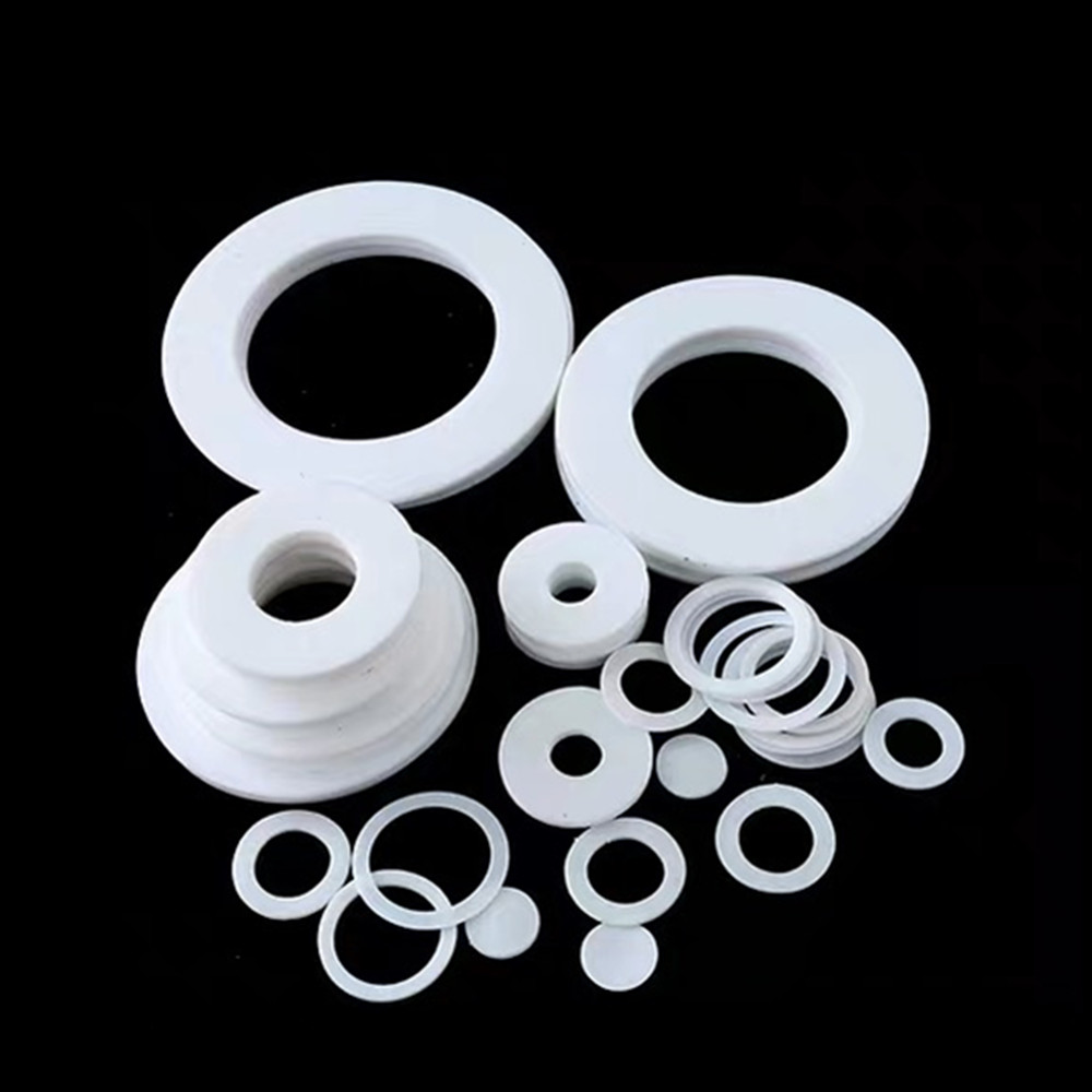White High Temperature PTFE Gasket Heat Oil Resistant Seal Flat PTFE Gasket 